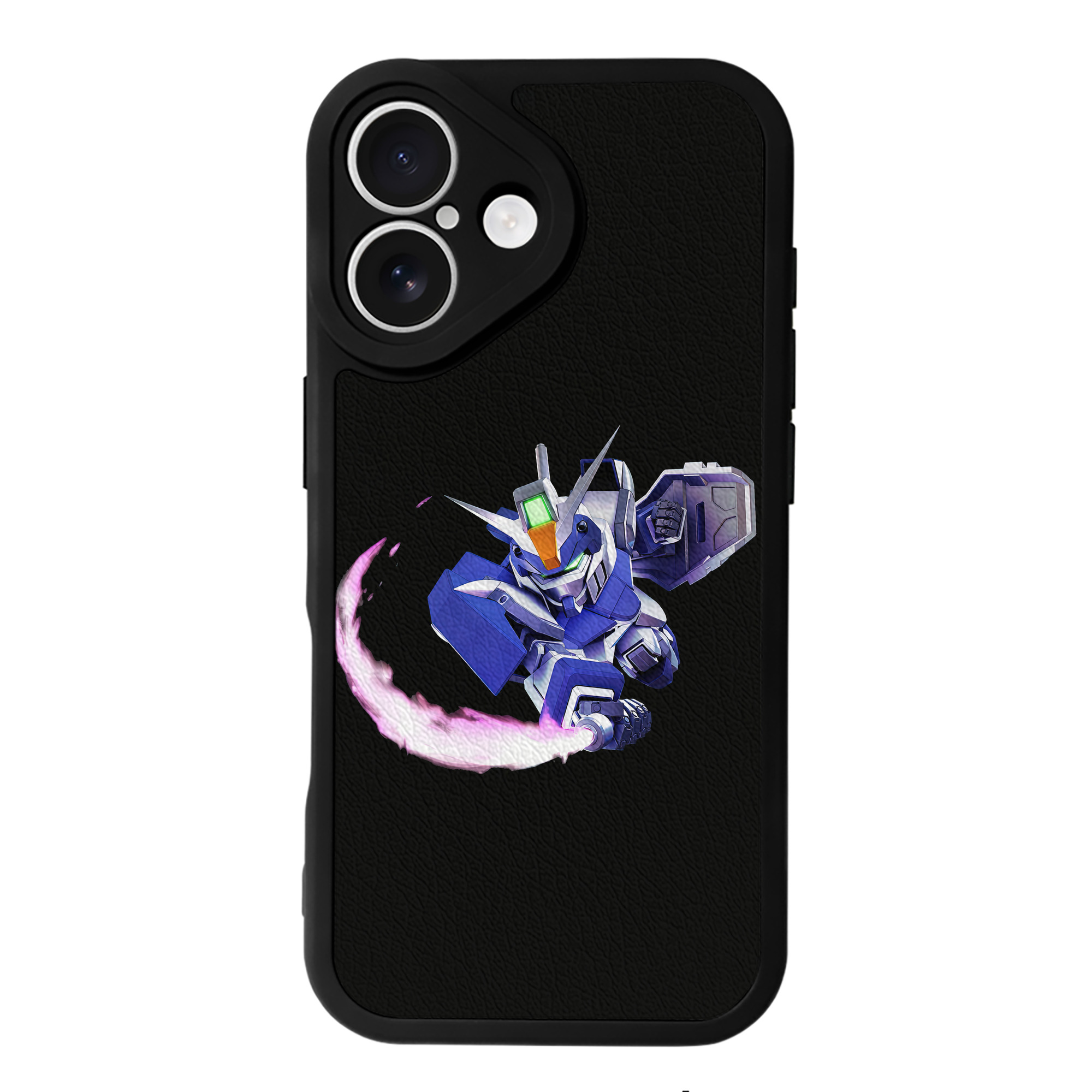 （画像用） 機動戦士ガンダム Mobile Suit Gundam 【iPhone 16シリーズ対応】シリコンスマホケース（レザー調） 材質：シリコン